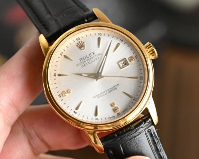 Rolex Datejust 8215 Movement 40mm 100m Waterproof White/Gold Face Watch